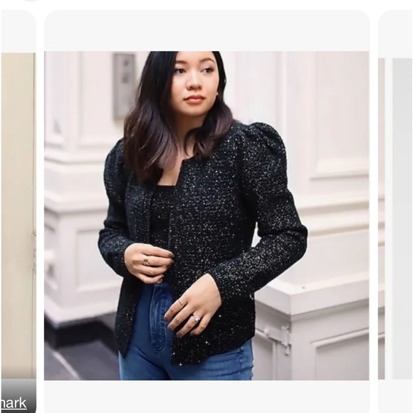 EXPRESS Womens Black & Gold Cardigan in Large - Picture 9 of 9